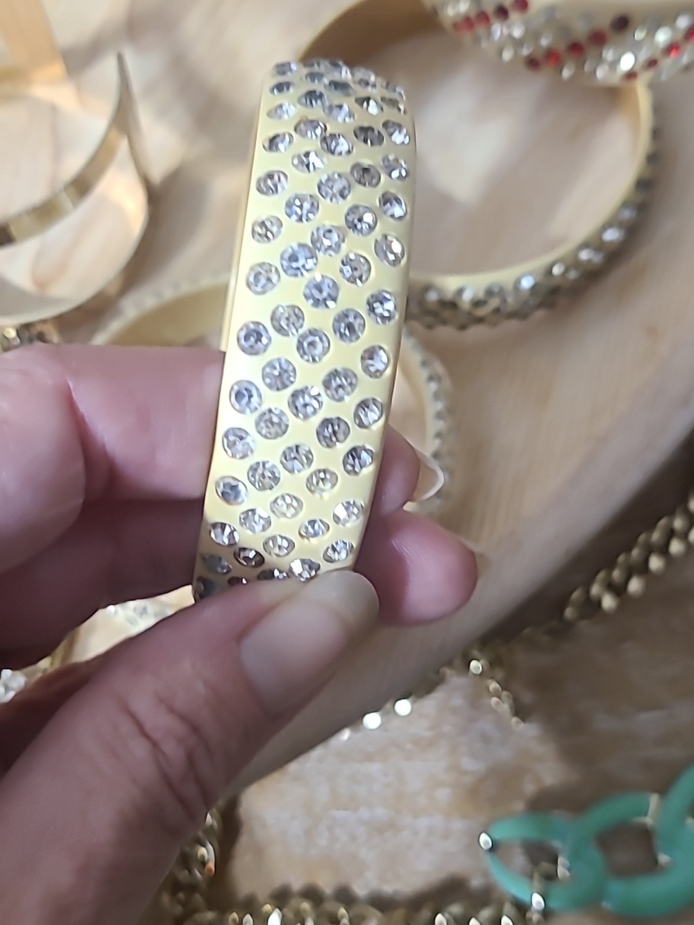 Art Deco Bangle Bracelet Celliloid